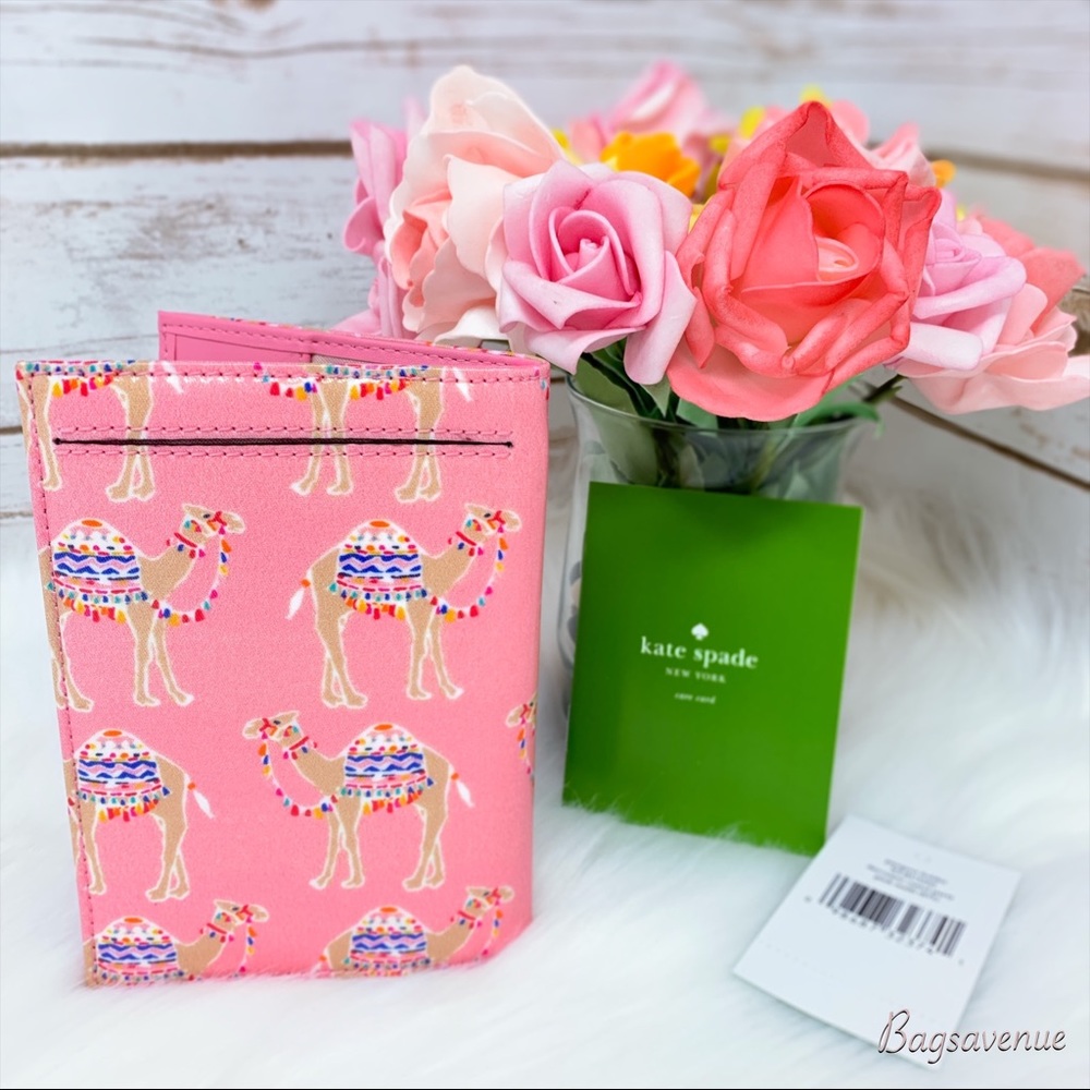 Kate spade camel passport daycation pink multi - Picture 2 of 6